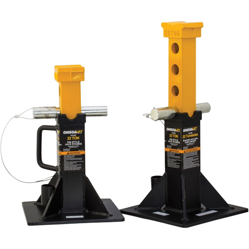 Heavy-Duty Jack Stand, Locking Pin, 22 Tons Capacity, 12-1/4" - 19-7/8" H M & M Nord Ouest Inc
