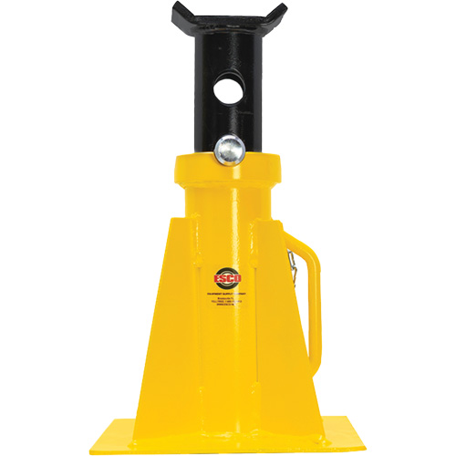 Pin Style Jack Stand, Locking Pin, 25 tons Capacity, 15-3/4" - 26-3/4" H M & M Nord Ouest Inc