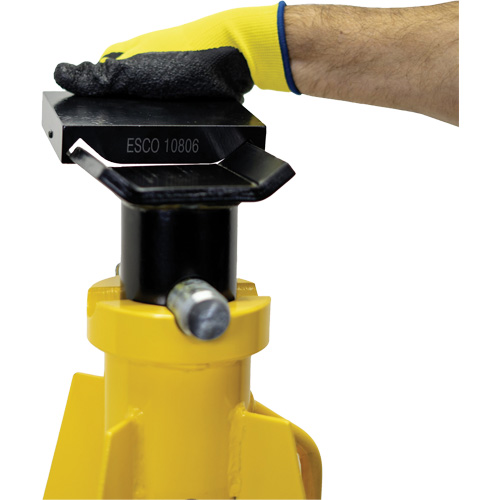 Adaptateur &agrave; dessus plat pour supports de v&eacute;rin ESCO de style haut de 20 et 25 tonnes M & M Nord Ouest Inc
