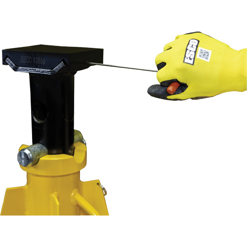 Adaptateur &agrave; dessus plat pour supports de v&eacute;rin ESCO de style haut de 20 et 25 tonnes M & M Nord Ouest Inc