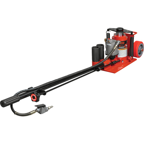 Cric au sol &agrave; faible hauteur, 20 tonne(s) Capacit&eacute;, 8-5/8 Abaiss&eacute;e, 22-3/4" &eacute;lev&eacute;e, Air comprim&eacute;/hydraulique M & M Nord Ouest Inc