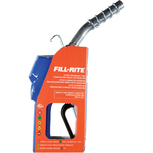 Blue Cold Weather Automatic Diesel Spout Nozzle M & M Nord Ouest Inc