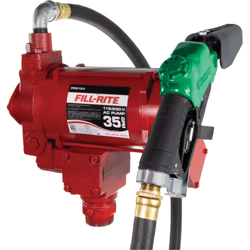 115/230V AC Fuel Transfer Pump with Nozzle M & M Nord Ouest Inc