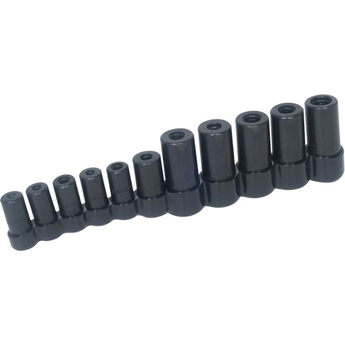 Jeu de 11 douilles pour tarauds avec 3 tailles pour tarauds non-MCTI M & M Nord Ouest Inc