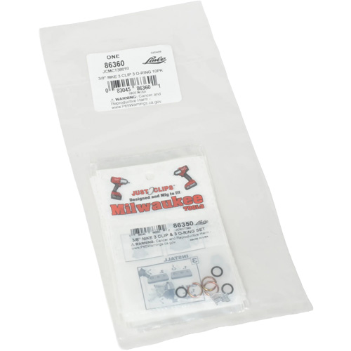 Jeu de clips et joints toriques de 3/8 po pour Milwaukee - en vrac M & M Nord Ouest Inc