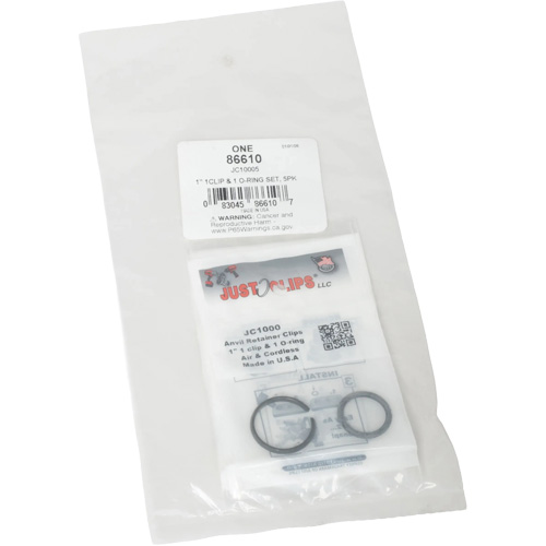 Jeu de clips et joints toriques de 1 po - en vrac M & M Nord Ouest Inc