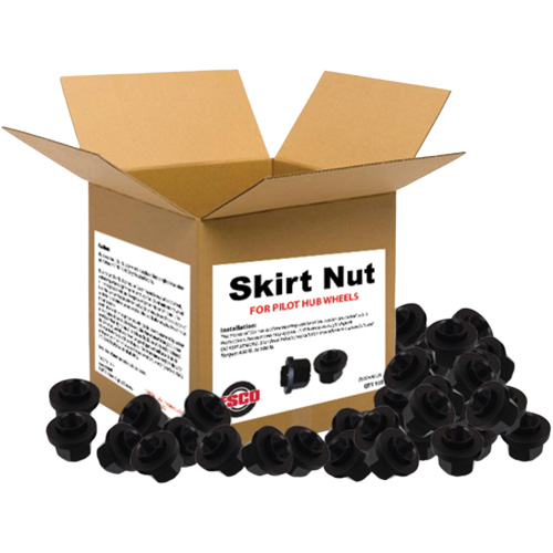 100-Piece Graphite-Coated Skirt Nuts for Pilot Hub Wheels M & M Nord Ouest Inc