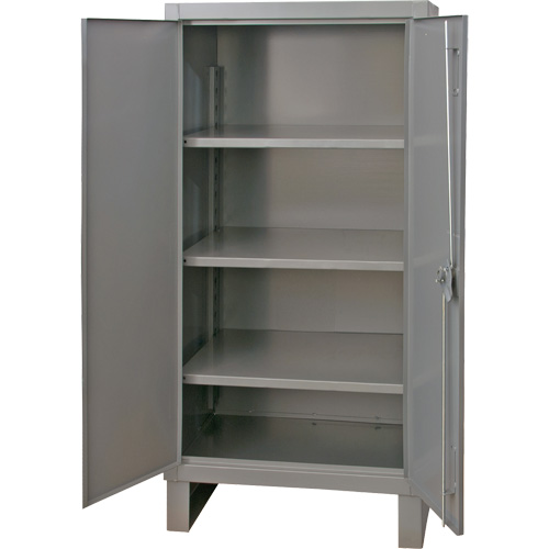 Extra Heavy-Duty Cabinet, Steel, 3 Shelves, 66" H x 36" W x 24" D, Grey M & M Nord Ouest Inc