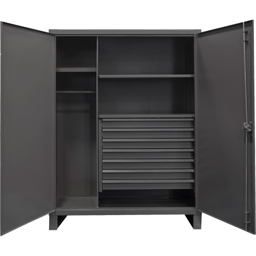 Vestiaire tr&egrave;s robuste, Acier, 48" la x 24" p x 78" h, Gris M & M Nord Ouest Inc