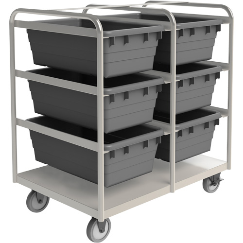 R&acirc;telier mobile, &agrave; deux c&ocirc;t&eacute;s, 6 bacs, 26" la x 36" p x 42" h M & M Nord Ouest Inc