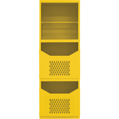 Armoire pour le contr&ocirc;le des d&eacute;versements, 1 Tablettes, 72" h x 24" la x 24" p, Acier, Jaune M & M Nord Ouest Inc