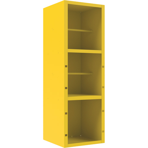 Armoire pour le contr&ocirc;le des d&eacute;versements, 1 Tablettes, 72" h x 24" la x 24" p, Acier, Jaune M & M Nord Ouest Inc