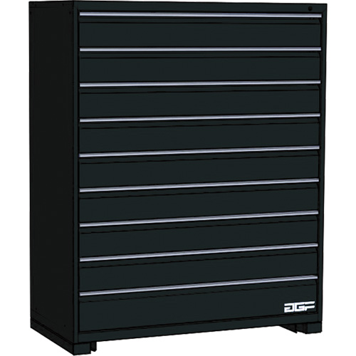 Armoire &agrave; tiroirs modulaire, 9 tiroirs, 24" la x 28" p x 60" h, Noir M & M Nord Ouest Inc