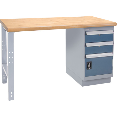 &eacute;tabli industriel, Porte a/combinaison de tiroirs, Cap 1000 lb, 30" la x 72" p, 34" h M & M Nord Ouest Inc