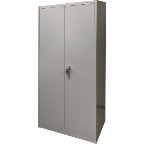 Armoire de rangement, Acier, 4 Tablettes, 66" h x 30" la x 15" P, Gris M & M Nord Ouest Inc