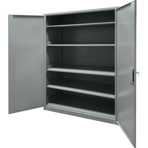 Storage Cabinet, Steel, 4 Shelves, 78" H x 48" W x 24" D, Grey M & M Nord Ouest Inc