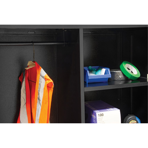 Armoire de rangement combin&eacute;e, 36" la x 18" p x 72" h, Noir M & M Nord Ouest Inc
