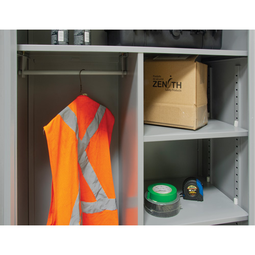 Combination Storage Cabinet, 36" W x 18" D x 72" H, Grey M & M Nord Ouest Inc