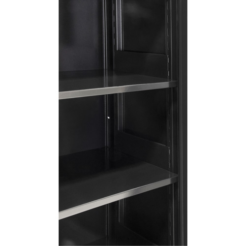Armoire de rangement Hi-Boy, Acier, 4 Tablettes, 72" h x 36" la x 18" P, Noir M & M Nord Ouest Inc