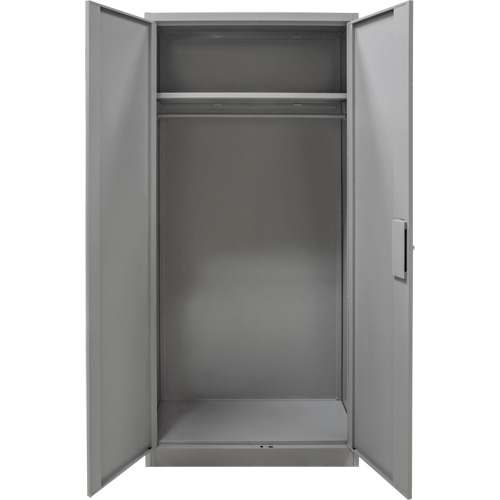 Armoire garde-robe, Acier, 36" la x 18" p x 72" h, Gris M & M Nord Ouest Inc