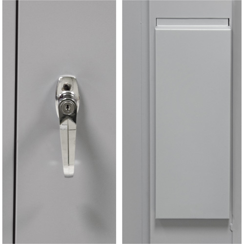 Armoire garde-robe, Acier, 36" la x 18" p x 72" h, Gris M & M Nord Ouest Inc