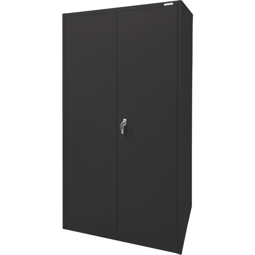 Armoire d'entreposage, Acier, 4 Tablettes, 78" h x 36" la x 24" P, Noir M & M Nord Ouest Inc
