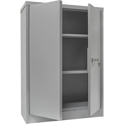 Armoire de rangement &agrave; hauteur de comptoir, Acier, 2 Tablettes, 42" h x 30" la x 15" P, Gris M & M Nord Ouest Inc