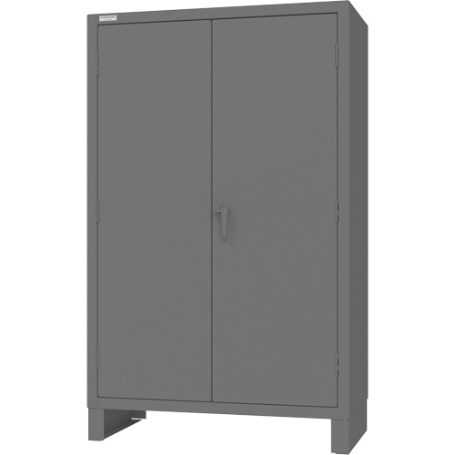 Cabinet with Hanging Bar & Standard Recessed Doors, Steel, 78" H x 48" W x 24" D, Grey M & M Nord Ouest Inc