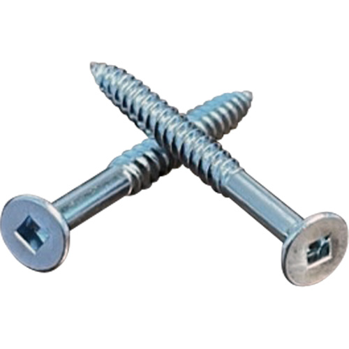 Flat SOC Wood Screws, #10 x 2" L, Zinc Plated M & M Nord Ouest Inc