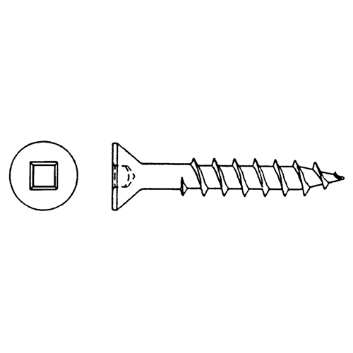 Vis &agrave; t&ecirc;te plate pour bois, #8 x 1-1/2" lo, Zingu&eacute; M & M Nord Ouest Inc