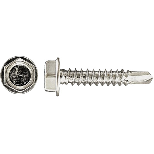 Rondelle hexagonale auto-perc&eacute;e Drill-X, #14 x 1" lo, Zingu&eacute; M & M Nord Ouest Inc