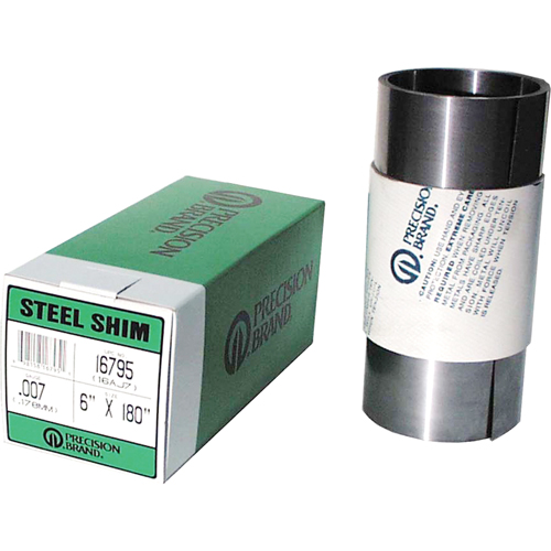 Shim Stock Rolls & Sheets, 0.001" Thickness, Steel M & M Nord Ouest Inc
