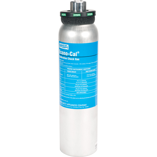 Gaz d'essai d'&eacute;talonnage, 4 M&eacute;lange de gaz, CH4/CO/H2S/O2, 34 litres M & M Nord Ouest Inc