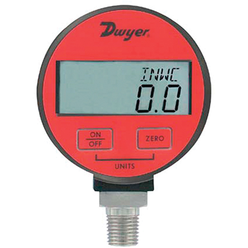 Pressure Gauge, 2-31/50" , 300 psi, Bottom Mount, Digital M & M Nord Ouest Inc