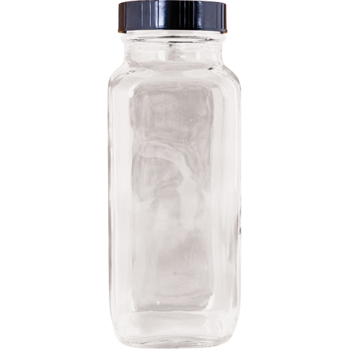 Bottle, Square, 8 fl. Oz., Glass M & M Nord Ouest Inc