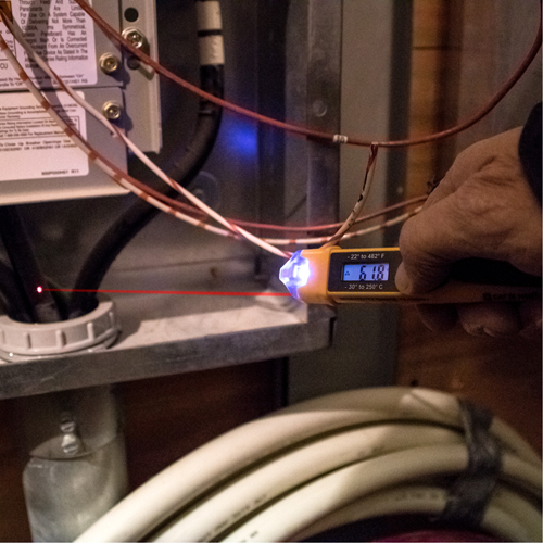 Non-Contact Voltage Tester with Infrared Thermometer M & M Nord Ouest Inc