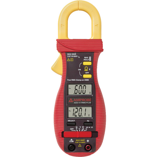 ACD-14-PLUS Clamp-On Multimeter with Dual Display, AC/DC Voltage, AC Current M & M Nord Ouest Inc