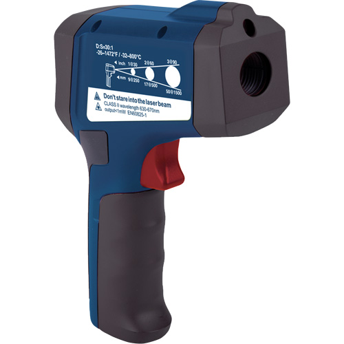 Professional Infrared Thermometer, -26 - 1472° F ( -32 - 800° C ), 30:1, Adjustable Emmissivity M & M Nord Ouest Inc