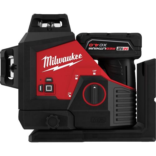 M12 360-Degree 3-Plane Cordless Laser Kit, 125' (38.1 m), 530 Nm M & M Nord Ouest Inc