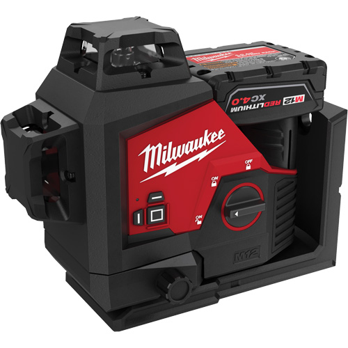 M12 360-Degree 3-Plane Cordless Laser Kit, 125' (38.1 m), 530 Nm M & M Nord Ouest Inc