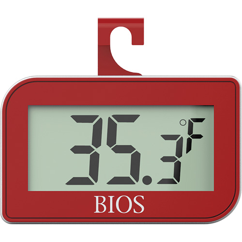 Fridge/Freezer Thermometer, Non-Contact, Digital, -4-122°F (-20-50°C) M & M Nord Ouest Inc