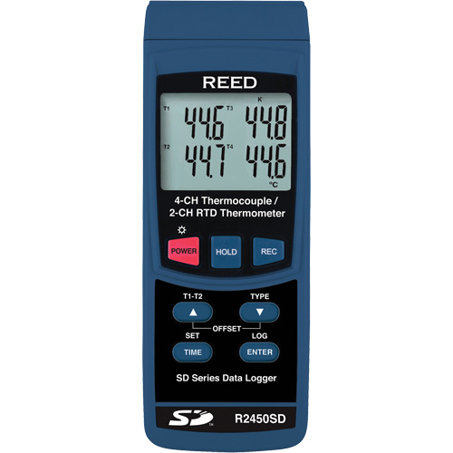 Thermom&egrave;tre &agrave; thermocouple pour enregistreur de donn&eacute;es avec certificat NIST M & M Nord Ouest Inc