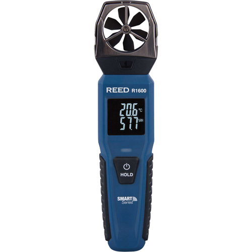 Bluetooth Smart Series Vane Anemometer, Data Logging, 0.6 - 25 m/sec/118 - 4921 ft./min/2.1 - 90 Km/hr/1.3 - 55.9 Mph Air Velocity Range M & M Nord Ouest Inc