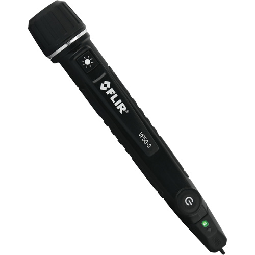 VP50-2 Triple Alarm CAT IV Non-Contact Voltage Detector with Flashlight, 90 VAC - 1000 VAC, Light & Sound Alert M & M Nord Ouest Inc