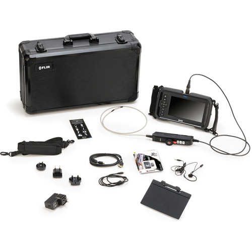 Ensemble de vid&eacute;oscope avec longue sonde de cam&eacute;ra &agrave; articulation bidirectionnelle de 4,5 mm × 1 m, 7" Affichage, 1024 x 600 pixels M & M Nord Ouest Inc
