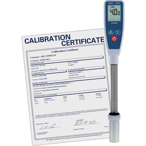 Long Stem pH Meter with Traceable Certificate M & M Nord Ouest Inc