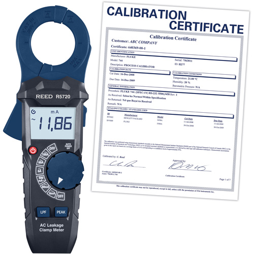 AC Leakage Clamp Meter with Calibration Certificate M & M Nord Ouest Inc