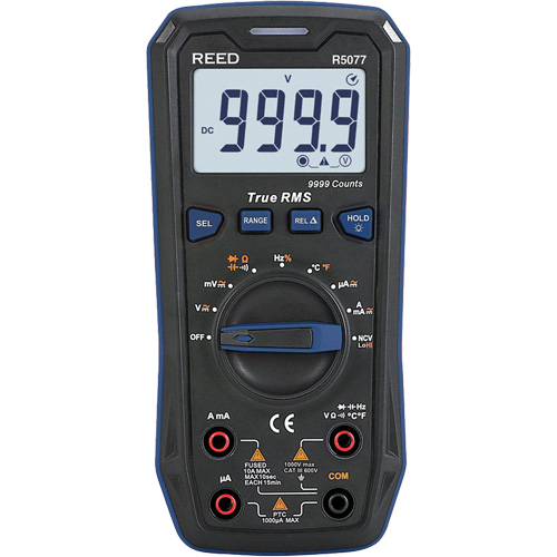 True RMS 1000V Digital Multimeter, AC/DC Voltage, AC/DC Current M & M Nord Ouest Inc