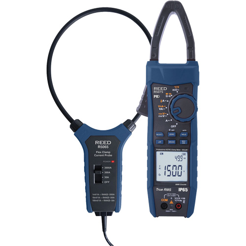 Solar Clamp Meter Kit with 18" Flexible Current Probe, AC/DC Voltage, AC/DC Current M & M Nord Ouest Inc