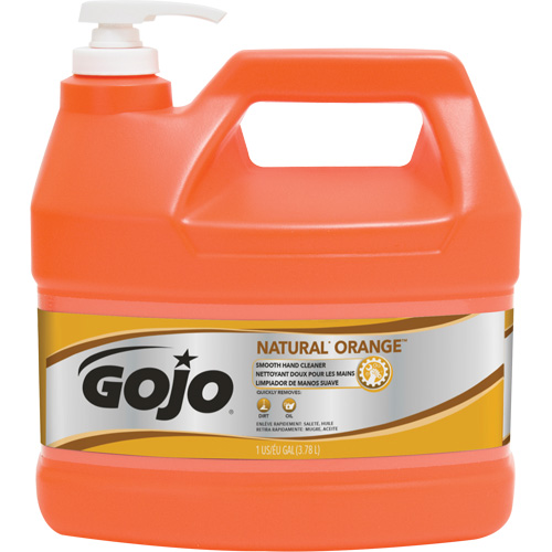 Nettoyant &agrave; mains Natural Orange, Cr&egrave;me, 3,78 L, Cruche, Agrumes/Orange M & M Nord Ouest Inc